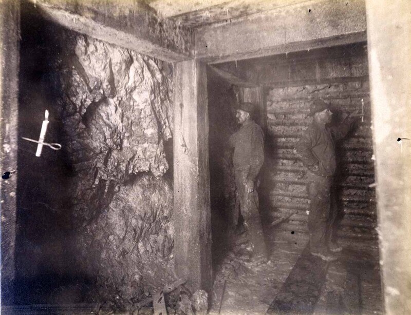 Anaconda Mine 1000 level West. Wealth of ore 75 ft.