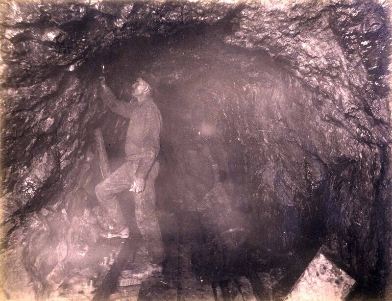 Anaconda Mine 1000 level West. Wealth of ore 75 ft.