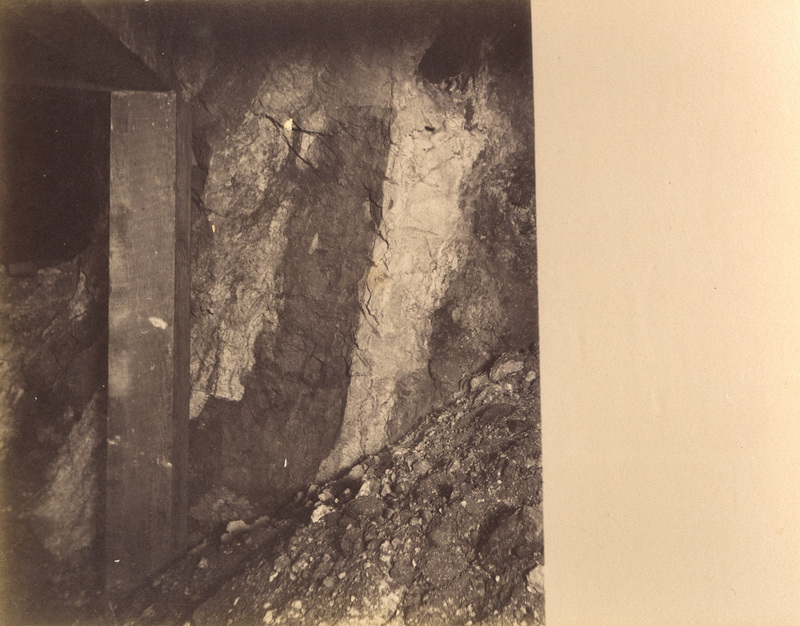 Mt Con 200 level East sill floor.  Showing ore after a blast.