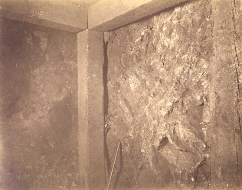 Mt Con 550 level East.  Showing ore in breast.