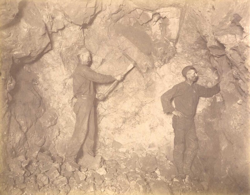 Mt Con 550 level East.  Showing ore after blasting.